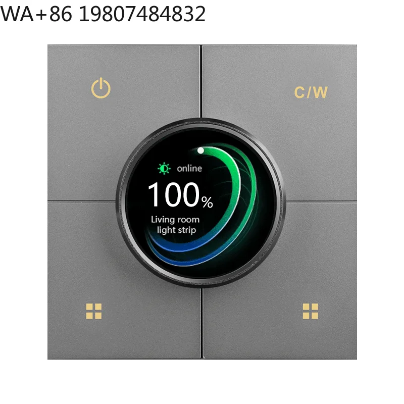 Concealed Wall Mount Smart Life Switch ABS+PC Dimming Knob Zigbee Scene Remote Automation Control Panel
