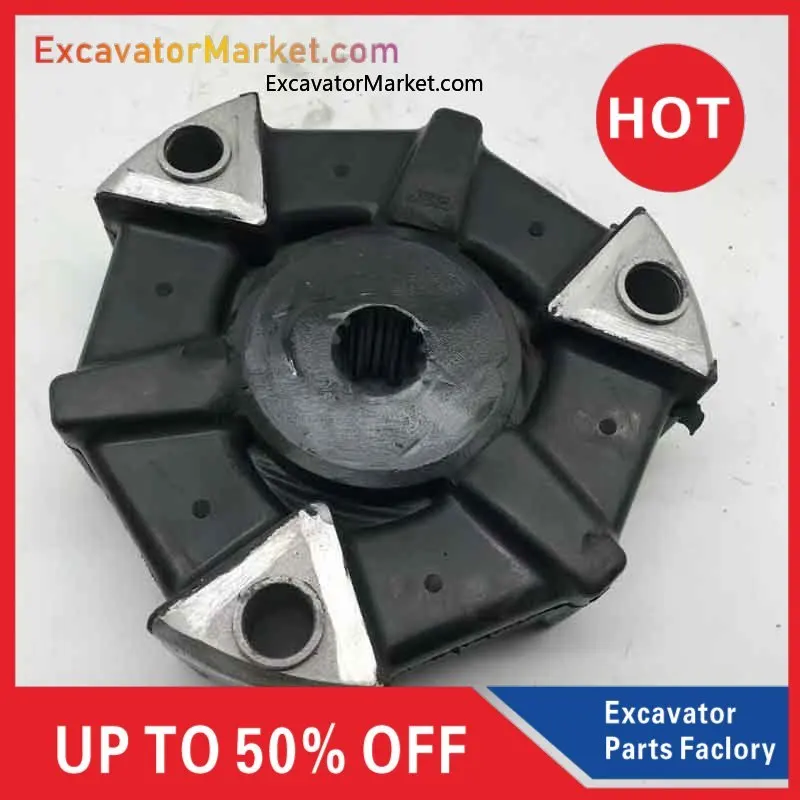 

For Excavator Excavator For Komatsu 30 35 40 45 50 YM35 Hydraulic Pump Connection Rubber Engine 3D84 4D84 88