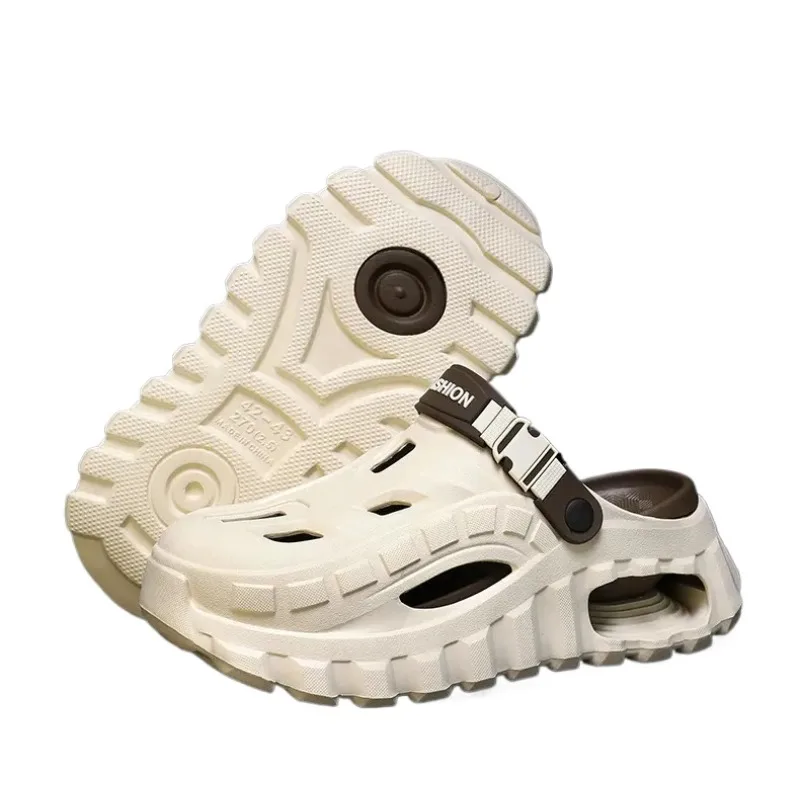 

Unisex Closed Toe Clogs, Thick Sole Non-Slip Dual Wear Sandals, Adjustable Strap, Perfect for Beach Wading Outdoor Daily Wear