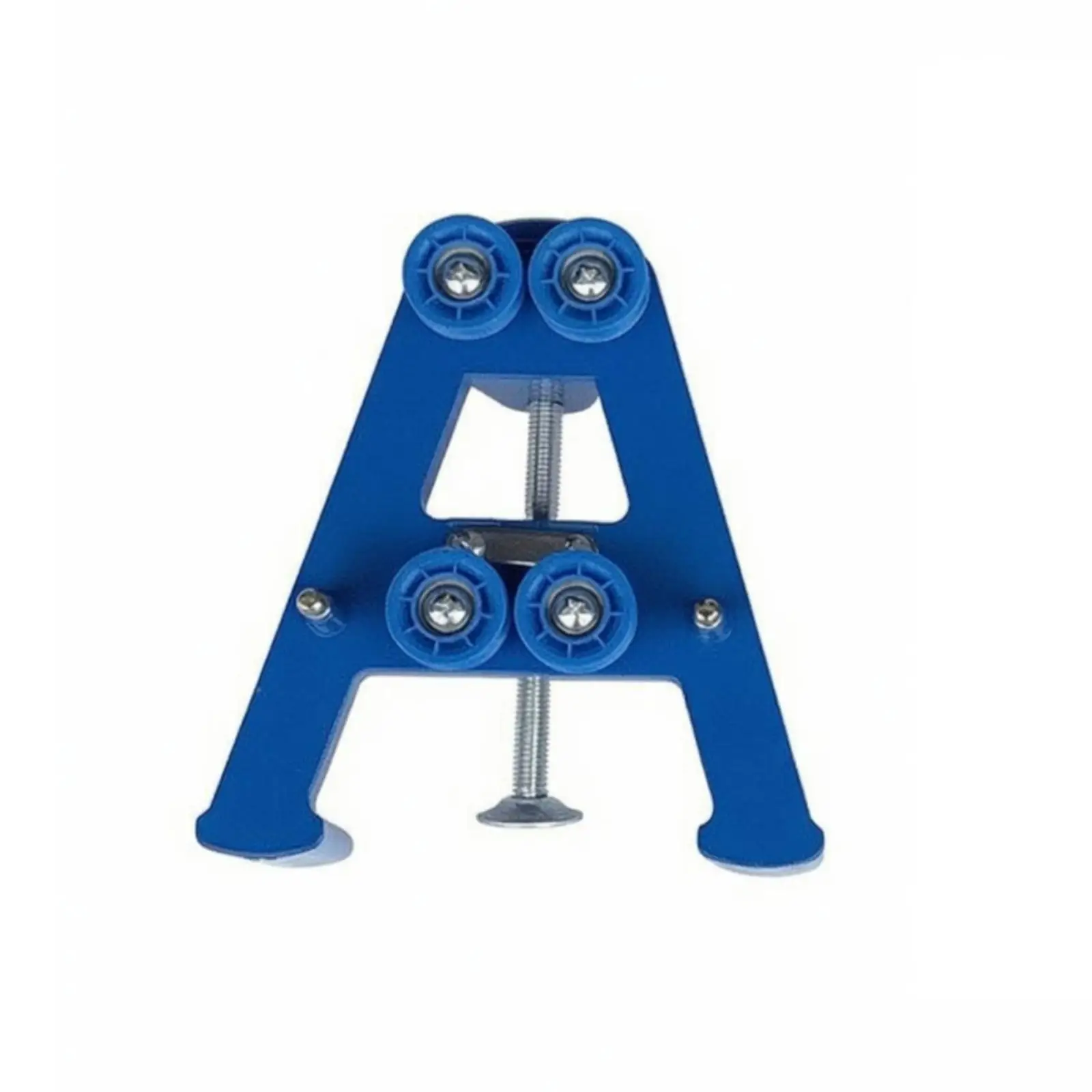 Machine Accessory Rigid Blue-Hued Metal Triangular Support Structure with Adjustment Rod Adjustable