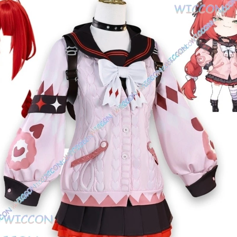 

WUHU@Zenless Zone Zero Ukinami Yuzuha Cosplay Costume Full Set Anime Role Play Outfit Casual Float Character Uniform Convention