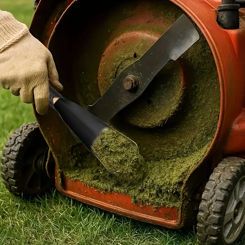 Kit di pulizia per tosaerba in confezione da 2 |   Raschietto e spazzola efficienti Struttura metallica aggiornata, ergonomica per la manutenzione professionale del prato