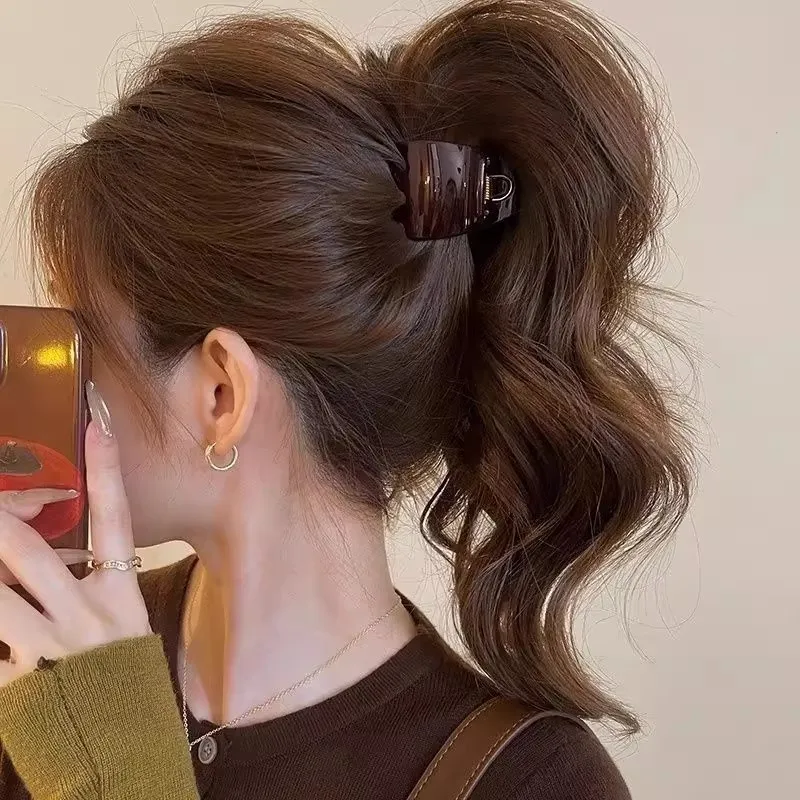 High End Tortoiseshell Hair Clip. High Ponytail Fixed Artifact. Long Lasting Styling of Temperament Hair Accessories image 4