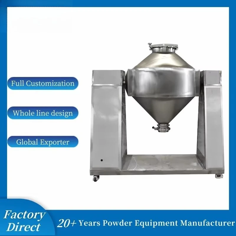 Fully Automatic Double Cone Powder Mixer Vertical  Blender Mixer for Flour Powder Mixing