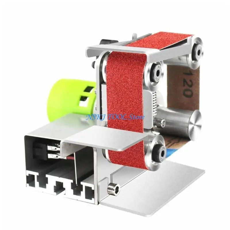 L8RC 벨트 샌더 벤치 금속 분쇄기 절단기 샌딩 벨트 도구 액세서리로 작은 전기 샤프닝 머신 제작