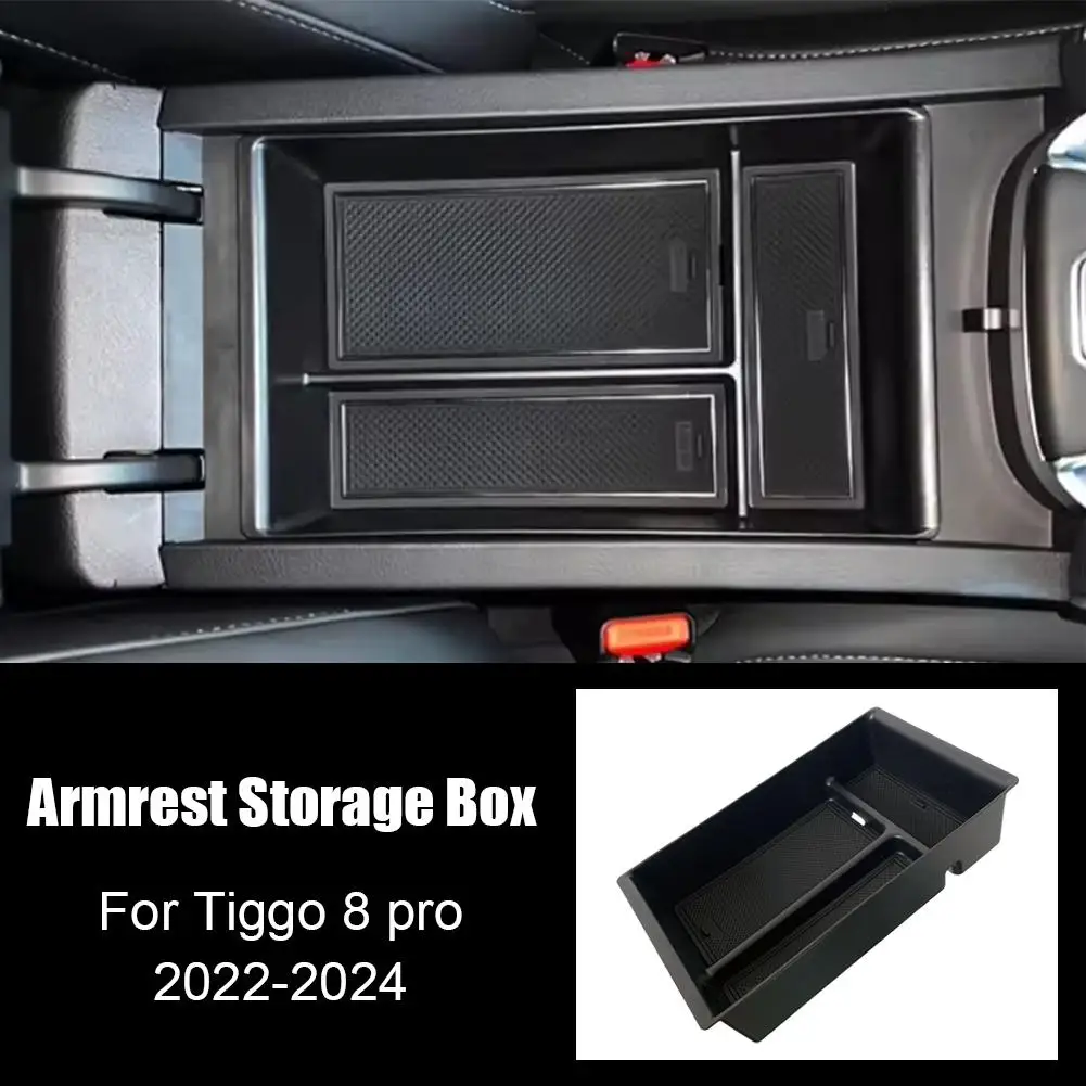 

For Chery Tiggo 8Pro/7PLUS Max 2022-2024 Center Console Organizer Tray Armrest Storage Box Anti-Slip Interior Decor Accessory
