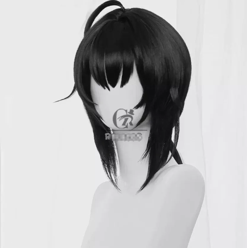 Game Zenless Zone Zero Grace Howard Cosplay Wigs 52cm Long Black Synthetic Hair