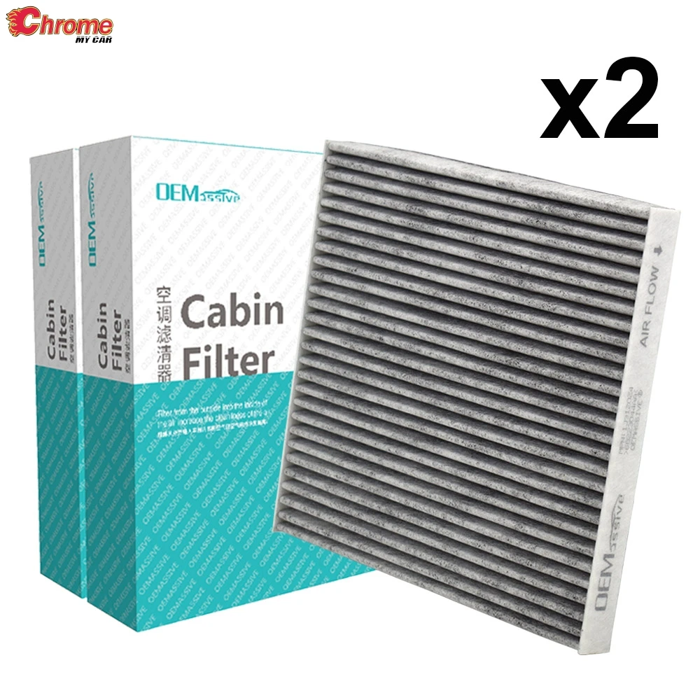 

2x Car Accessories Pollen Cabin Air Conditioning Filter 68223044AA For Jeep Cherokee KL 2013 2014 2015 2016 2017 2018 2019