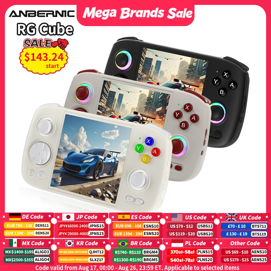 Gaming Console Cube - Console de jeu portable Anbernic RG