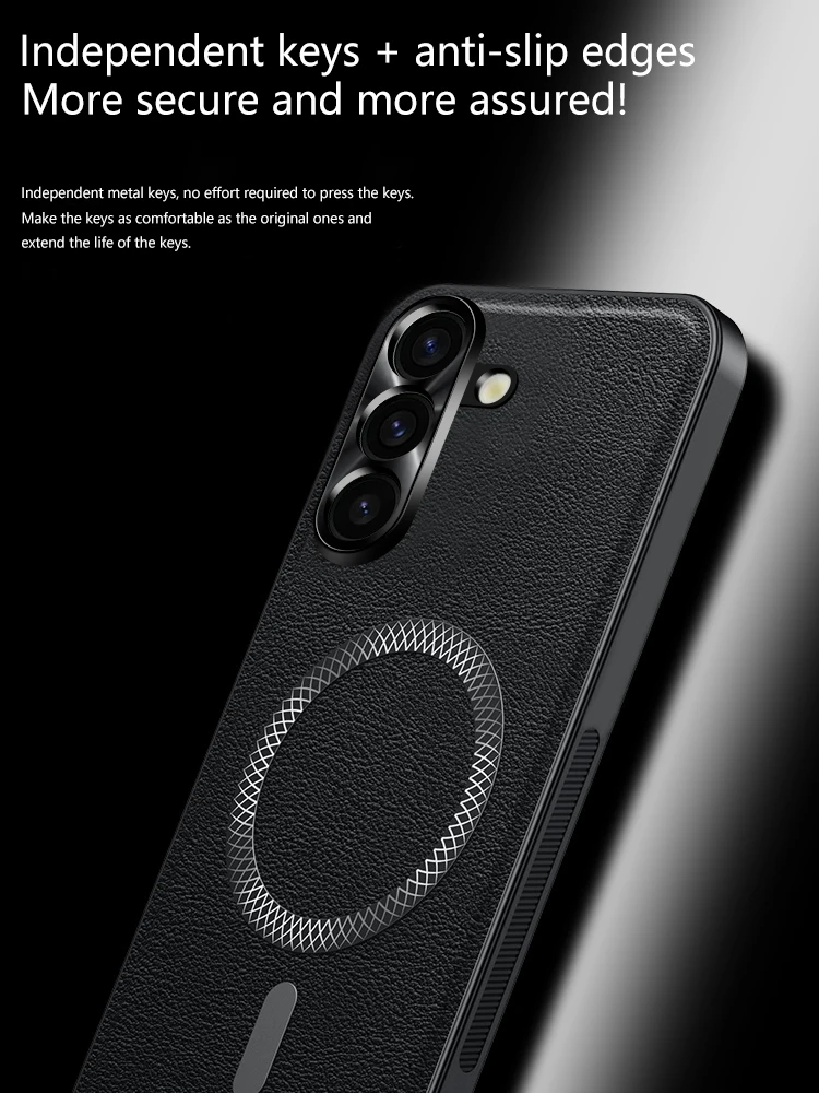 For Samsung Galaxy S25 S24 Ultra Case PU + TPU Back Cover Galaxy S23 S22 Plus Phone Case For Samsung S24 S21 FE 5G  Luxury Cover - náhled 6