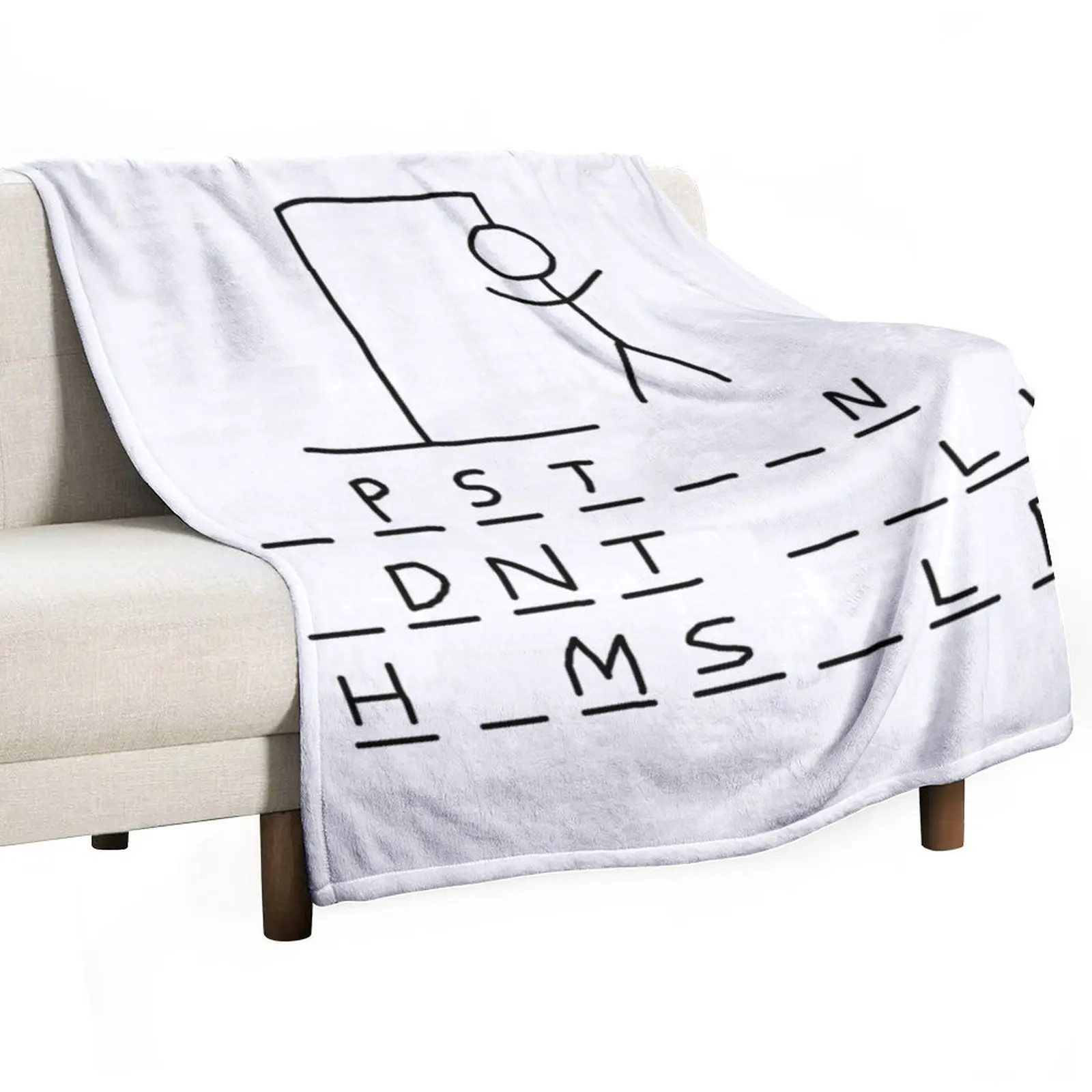 

Let's Play Hangman Throw Blanket Baby Decorative Beds Blankets