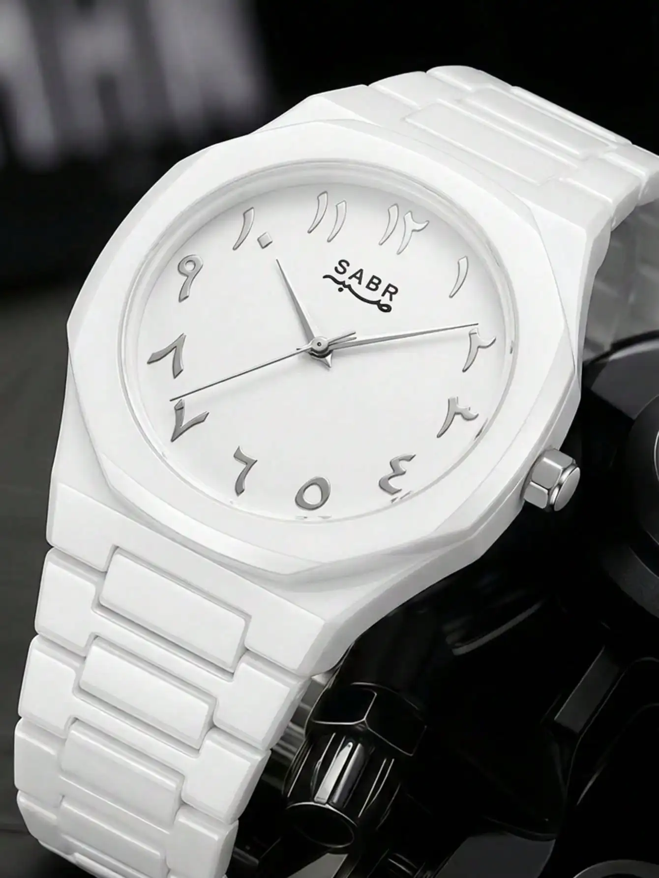 1pcs Men's white dial alloy strap vintage fashion map dial lightweight sporty details Quartz Watch for daily business party holi