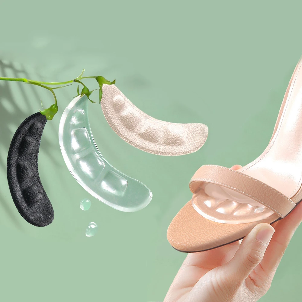 Weiche Silikon-Pads für Damenschuhe, rutschfestes Vorfuß-Einlegepad, Ferseneinlage, Gel-Einlegesohlen für Absätze, Sandalen, rutschfester Fuß – Detail 13