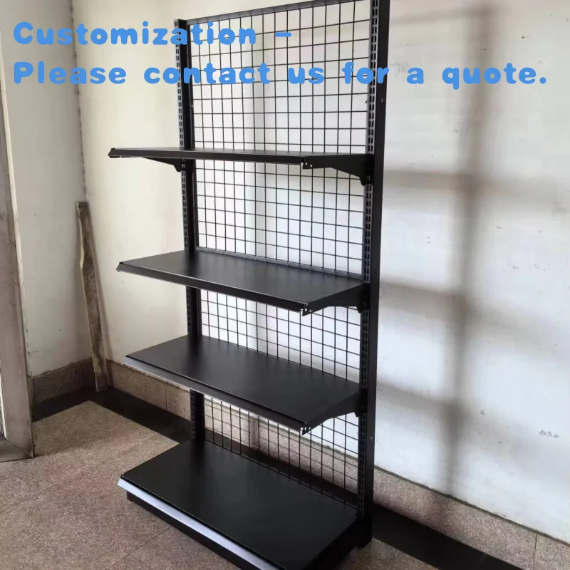 

на заказ. Односторонняя сетчатая задняя доска, полки для супермаркетов, сверхмощная стойка, сетчатые стеллажи для гондолы