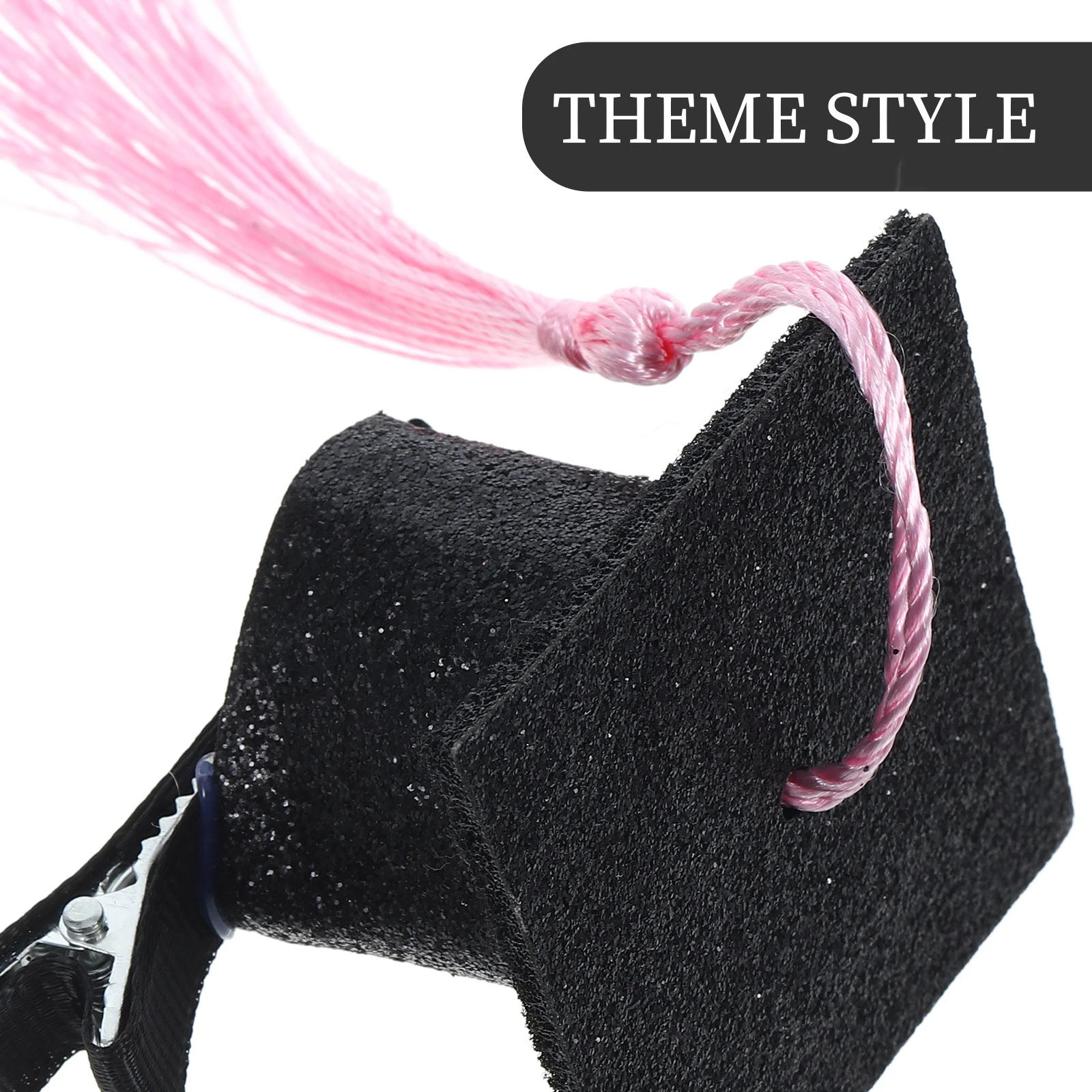 

6Pcs Mini Graduation Cap Hair Clips Doctoral Tassel Graduation Party Decorations Ceremony Hair Accessories Photo Props