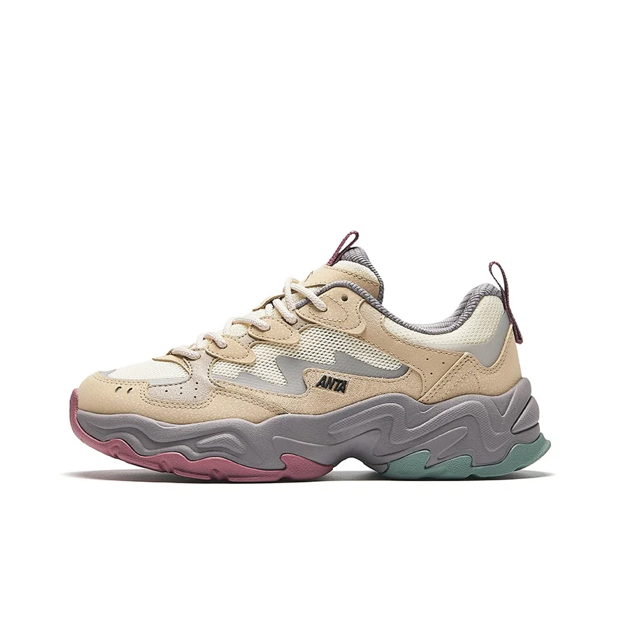 anta-meteorite-cushioning-slip-resistant-low-top-casual-shoes-women's-beige-brown-gray-122438855-5