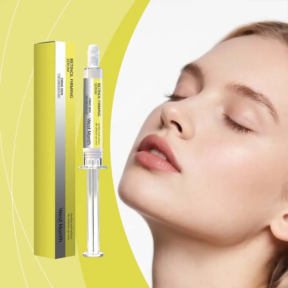 مجموعة كريم عين الريتينول جوهر إصلاح لطيف مع علاج مضاد للشيخوخة فيتامين C للهالات السوداء والتجاعيد لشد تحت مصل العين