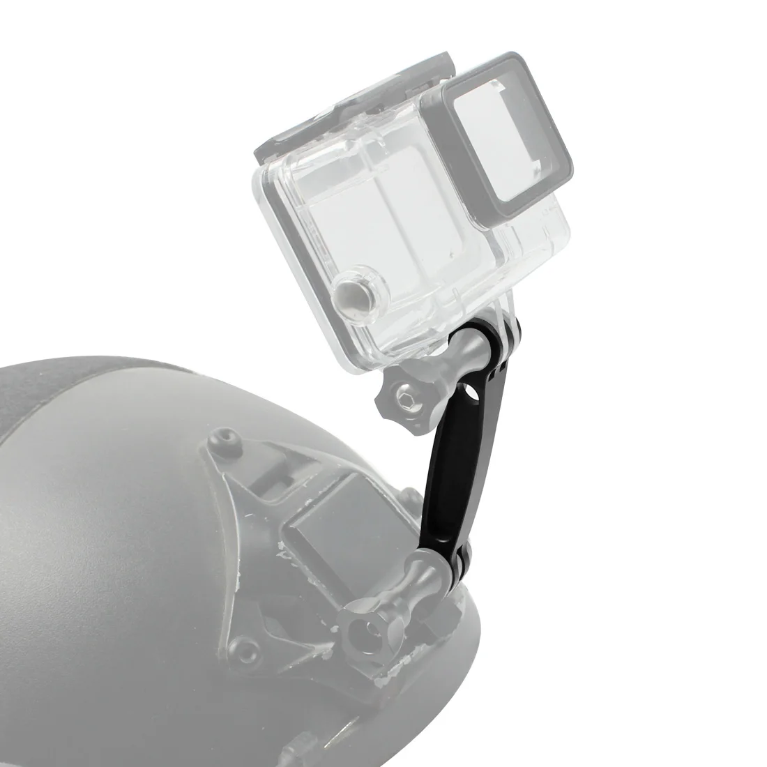 Aluminium Helm Verlängerung Arm Selfie Stick Pole Stativ Adapter Halterung für Gopro 13 12 für Insta360 X4 Action 5Pro Tasche 3 Halter – Detail 7