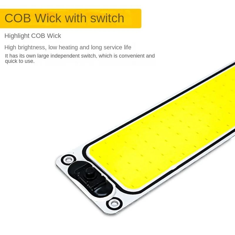Lightweight Super Bright Cob Truck Compartment Light 12-85V Universal Car Cab Reading Light Trunk Light Board