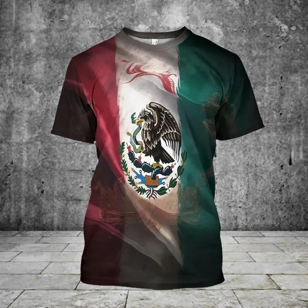 Mexican Man T-Shirt Unisex Casual Short Sleeved T-Shirts Round Neck Streetwear Mexican Tees Tops Oversized Men's Clothing Xl