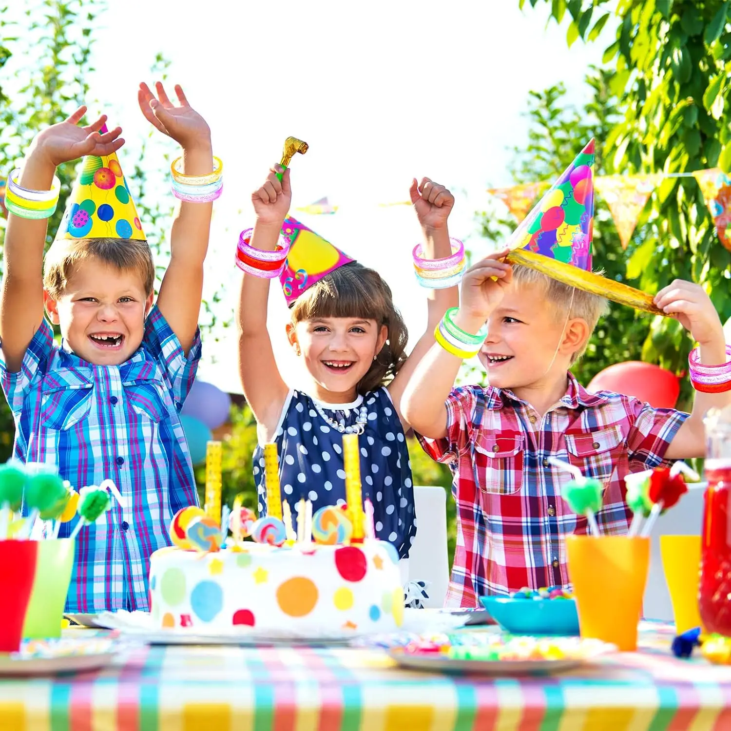 1 قطعة سوار فقاعة وامض LED-توهج في الظلام هدايا الحفلات شفافة عالية صديقة للبيئة البلاستيك لامع الأساور