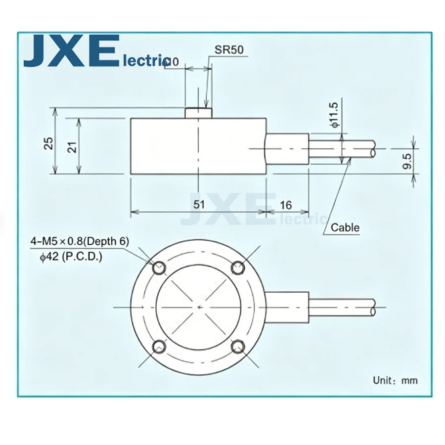 CMM1 series weighing sensor CMM1-50K CMM1-100K CMM1-200K CMM1-500K CMM1-1T CMM1-2T CMM1R-2T