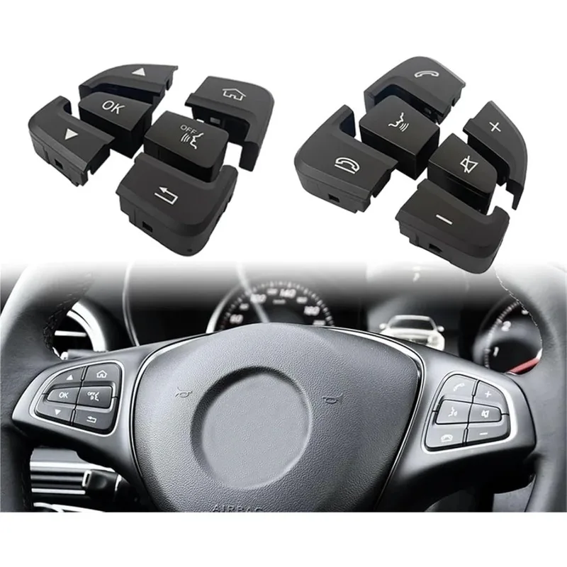 

Multi-function Steering Wheel Control Switch Buttons For Mercedes-Benz W205 C series c300 GLC x253 A0999050300 A0999050200