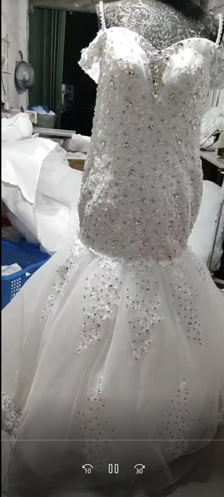 Cristalli africani perline Abiti Da Sposa a sirena per la Sposa 2024 Abiti Da Sposa con spalle scoperte Abiti Da Sposa Da giardino primaverili