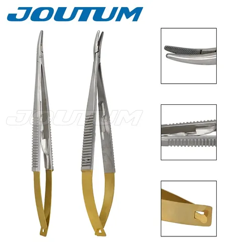 Imagen 2 del producto Porta agujas Castroviejo de 14cm/16cm, soporte para agujas dentales para implante de ortodoncia Dental, equipo de dentista