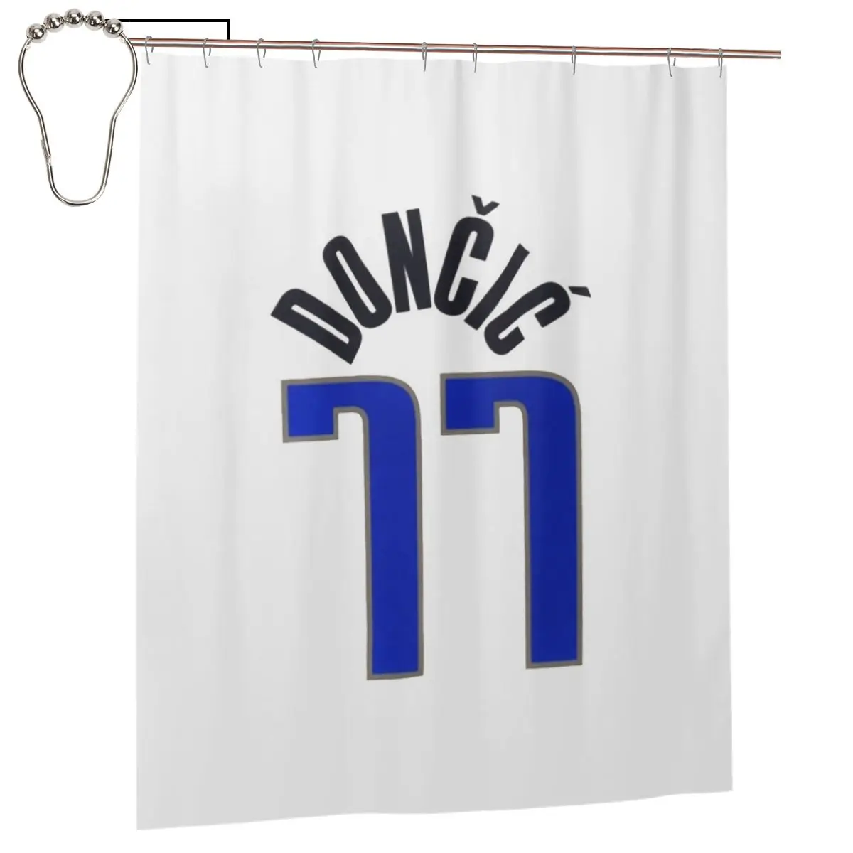 

Занавеска для душа Luka Doncic, полиэстеровая, водонепроницаемая, для ванной комнаты, с крючками