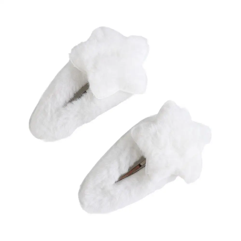 

Minimalist Style Plush Star Hair Clip Hair Accessories Ornament Plush BB Hairpins Headdress Sweet Fluffy Barrettes Daily