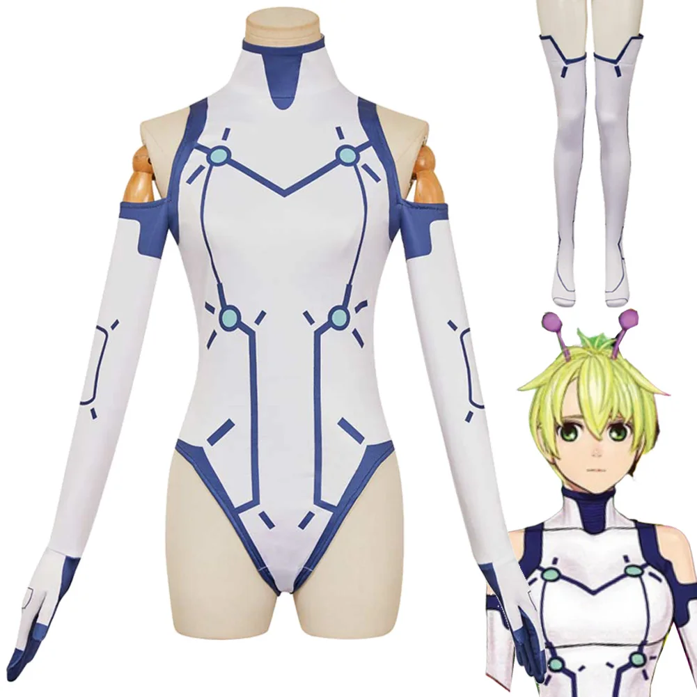 ファンシードレスダンダダン-vemola-コスプレ女性のための服アニメエイリアン衣装大人女性女の子ロールプレイファンタジアパーティー衣装