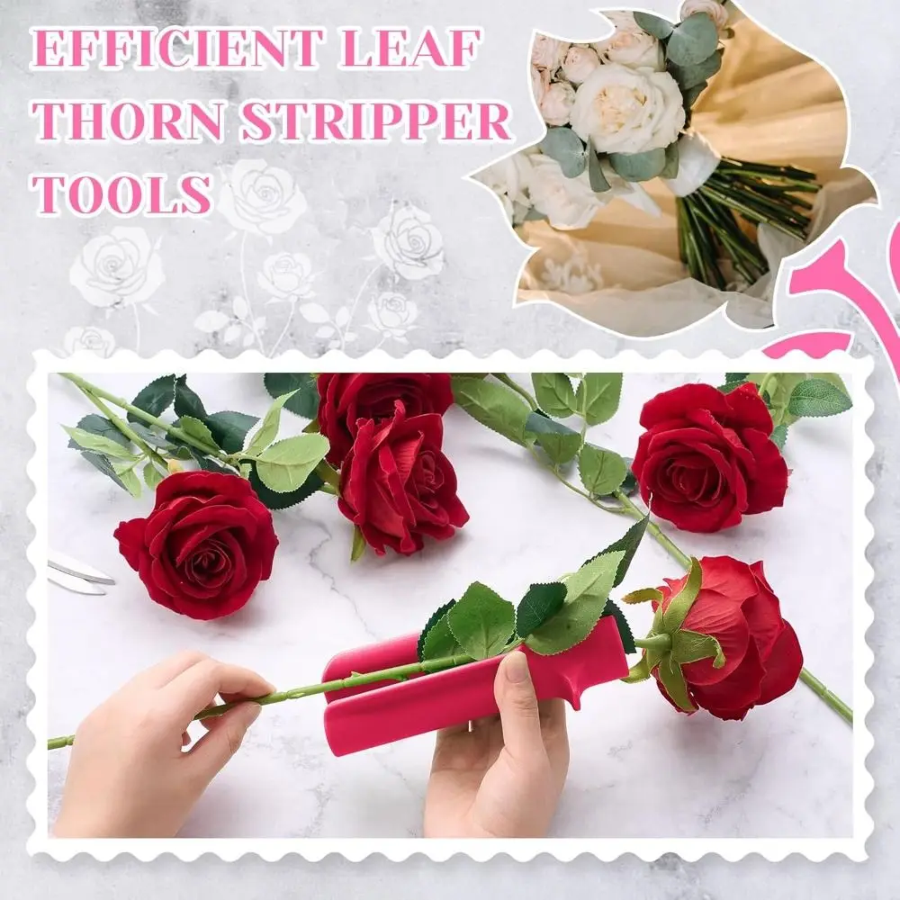 Save Effort Rose Thorn Remover Plant Stripping Tool Thorn Remover Leaves Removal Rose Cleaner Tool Stem Leaf Thorn Removal Clip