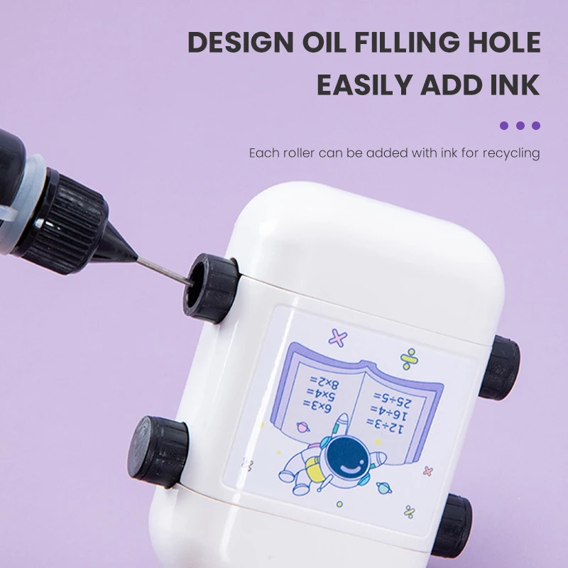 2 in 1 Math Roller Stamp Within 100 Multiplication and Division Dual Head Smart Math Practice Stamps Teaching Stamps for Kids