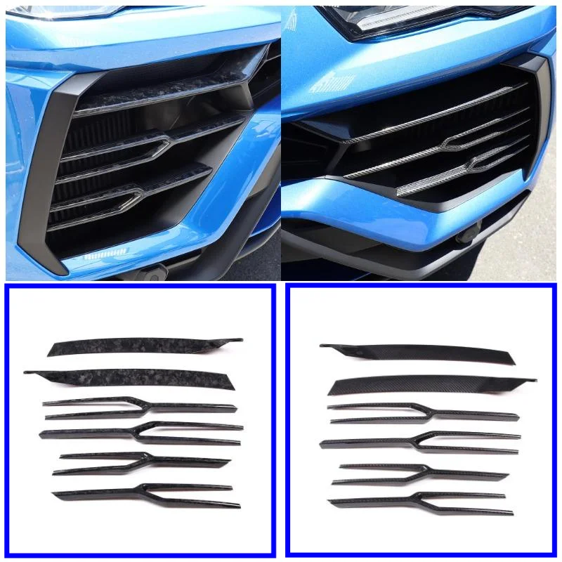 

Modified Car Accessories For Lamborghini URUS 2018-2021 NEW ARRIVAL Carbon Fiber Front Bumper Side Grill Decorative Trim Strip