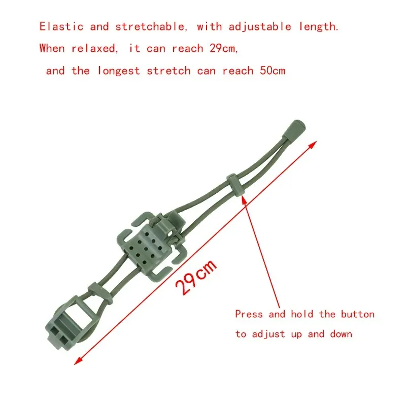 MOLLE Gear Organizer Fastener Flashlight Water Bottle Fixed Multifunction Hanging Buckle Outdoor Backpack Vest Accessories