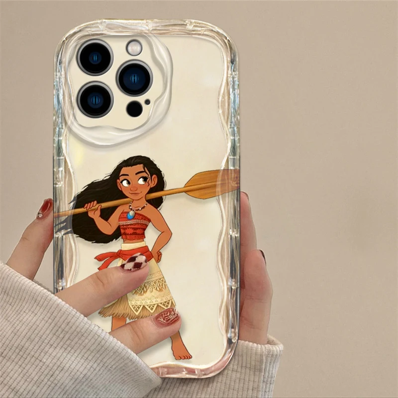 Moana Maui Animation Cover For Apple iPhone 15 14 13 12 11 Pro X XR XS Max Plus 8 7 Plus SE Wave Oil Phone Case