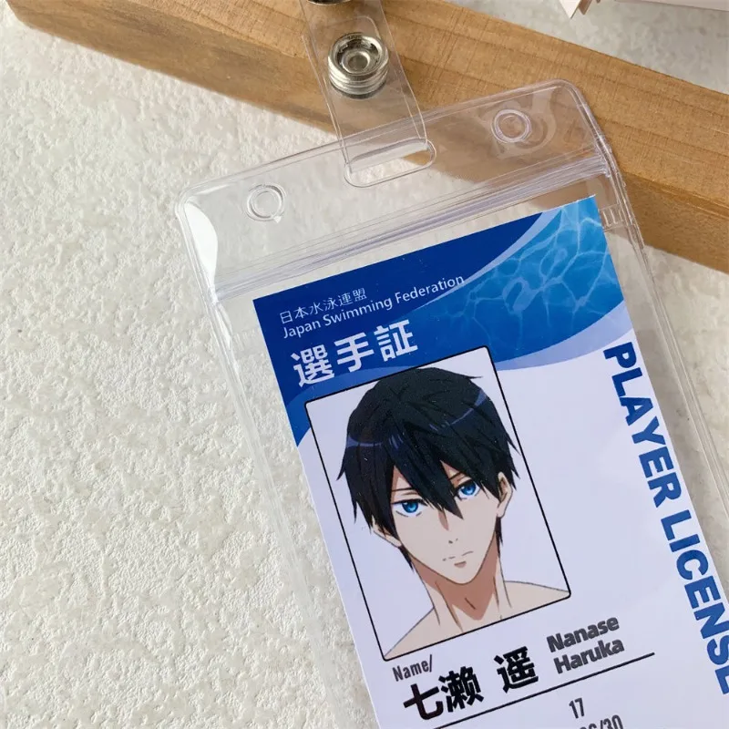 Free! - Iwatobi Swim Club Anime Card Holder ID Photo Badge Name