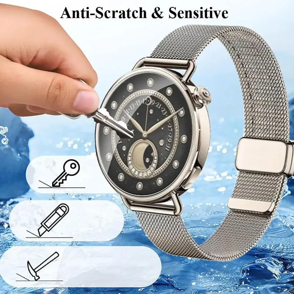 5-1pcs for Xiaomi Watch S4 41mm Easy To Install Tempered Glass Ultra HD Screen Protector Explosion-Proof Film Anti-scratch Films