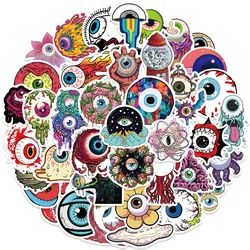 10/30/52PCS Cartoon horror eyeball Stickers For Suitcase Skateboard Laptop Luggage Phone Car Styling DIY Decal