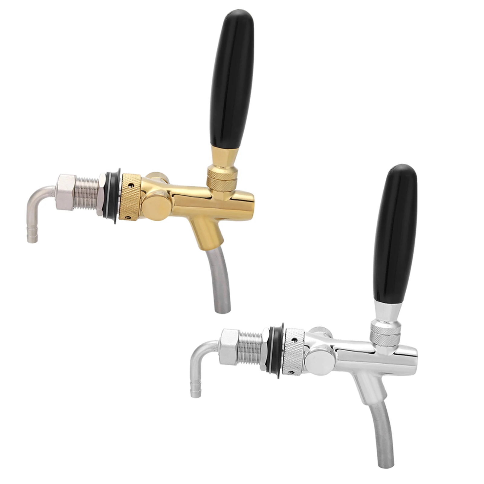 1Pc G5/8 Beer Faucet Chrome Plating Adjustable Beer Dispenser Tap Faucet for Home Bar