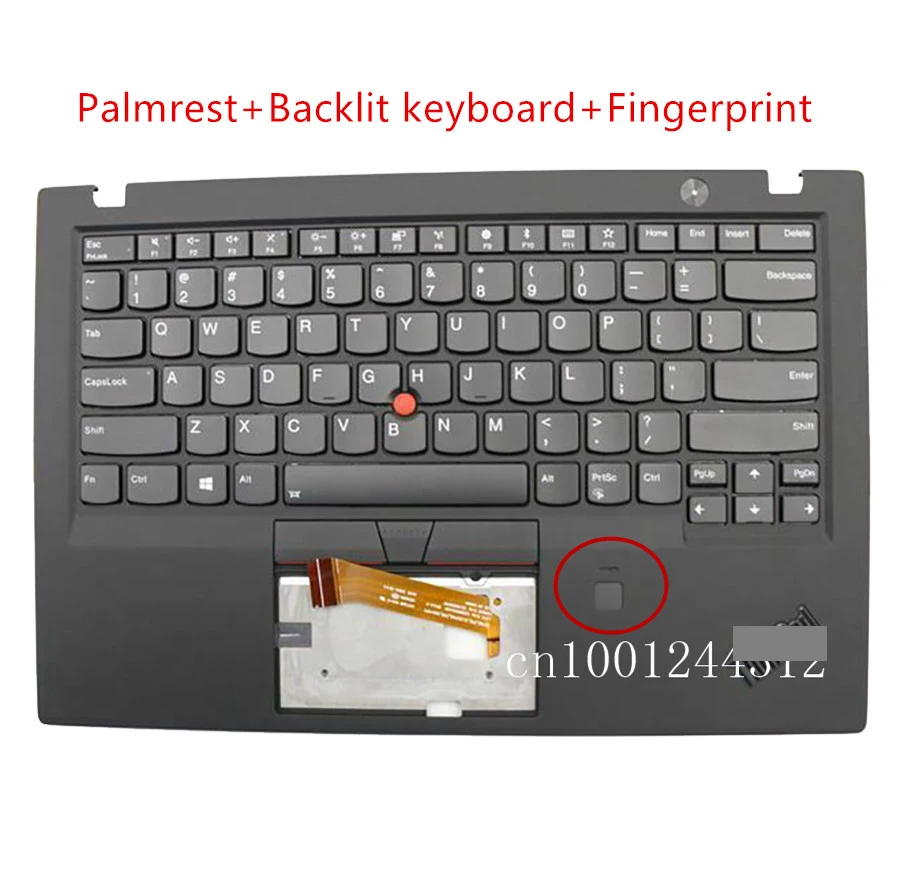 

New Original for X1 Carbon Gen 6th 20KH-20KG 2018 Palmrest Upper Case Cover US Backlit Keyboard