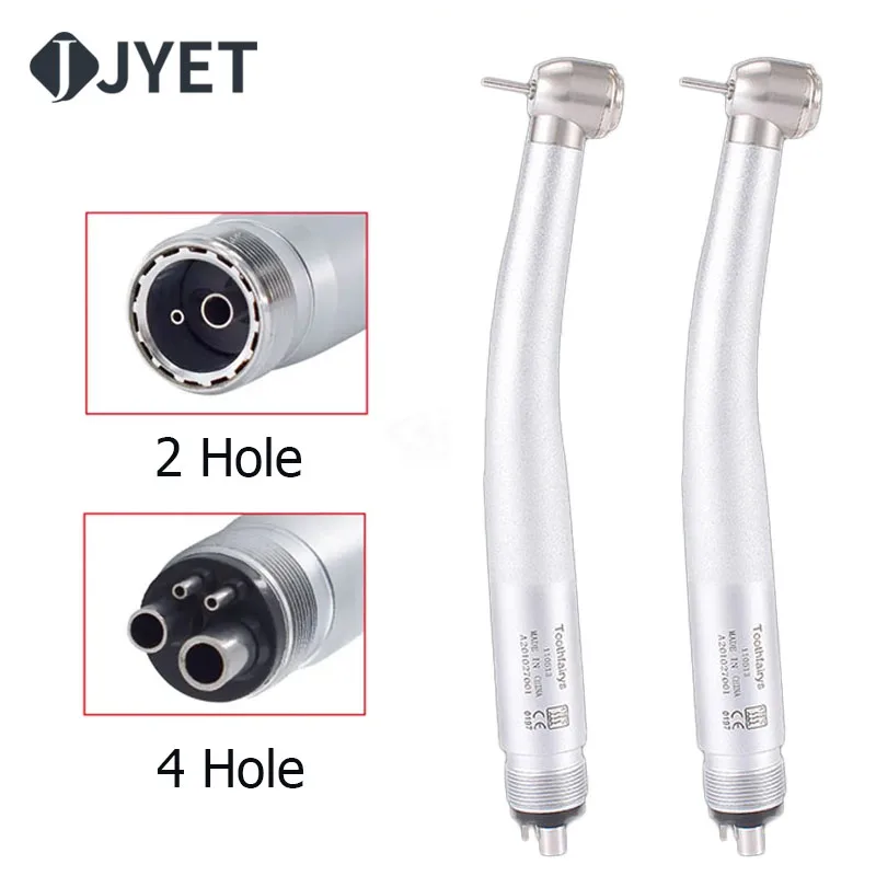 Dental High Speed Handpiece 2/4 Holes Hole Standard Head Air Turbine Ceramic Bearing Water Spray Dentistry Equipment Tools