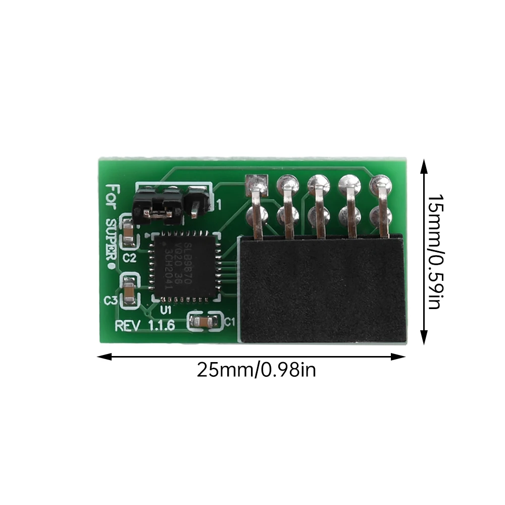 TPM 2.0 Security Module for SuperMicro AOM-TPM-9670V-S 10Pin SPI Compact Plug and Play High Performance