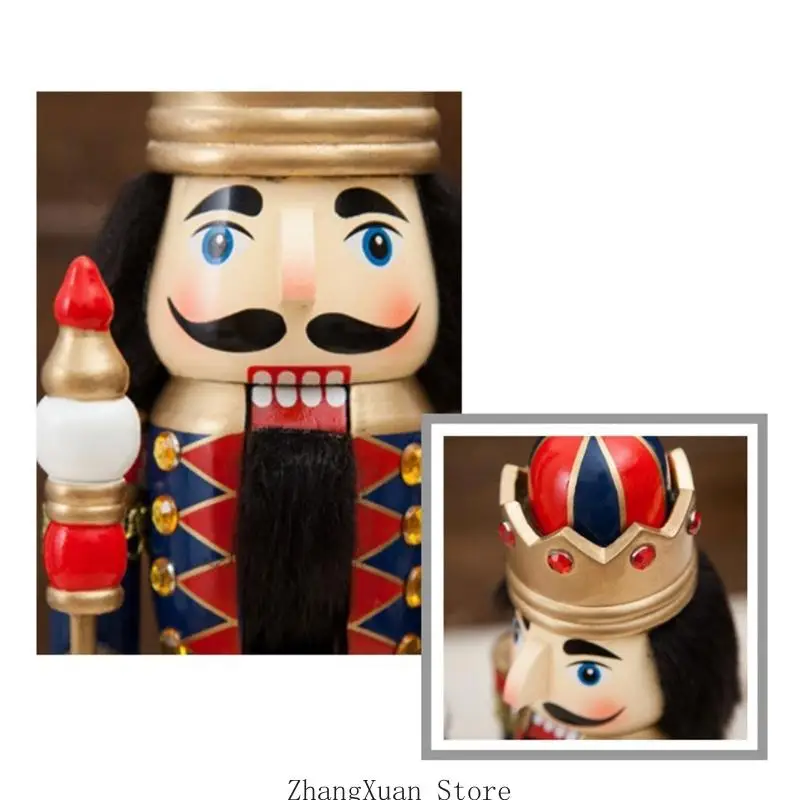 Weihnachtssoldatfigur mit europäischem Charakter für Weihnachtsarrangements 3XUF – Detail 9
