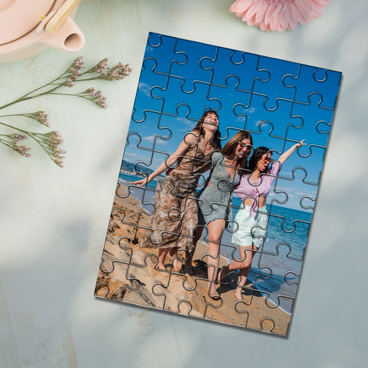35/300/500/1000pcs Personalized Custom Photo Puzzle Tourist Photos Wedding Birthday Valentine s Day Mother s Day Father s Day