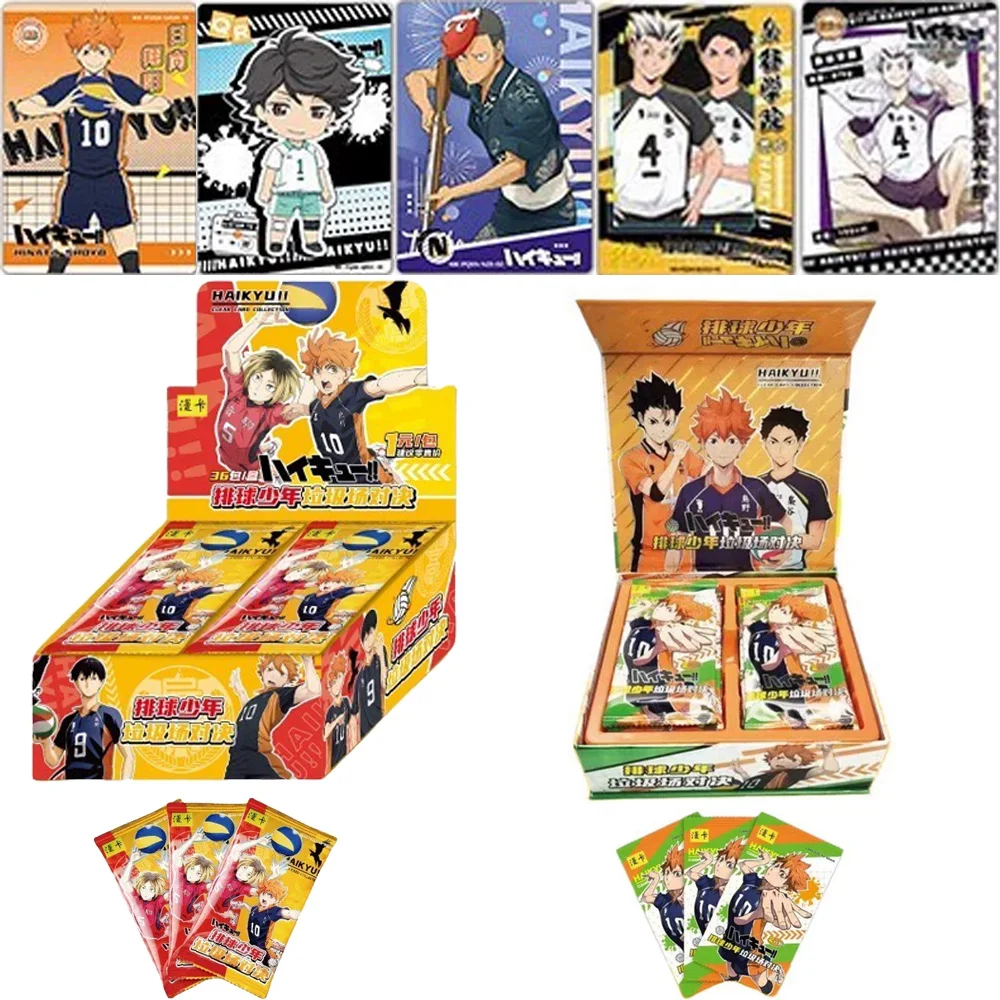 ManKa Haikyuu Cards Hinata Shoyo Kageyama Tobio Tsukishima Hotaru Anime Character Collection Cards Toys Gifts
