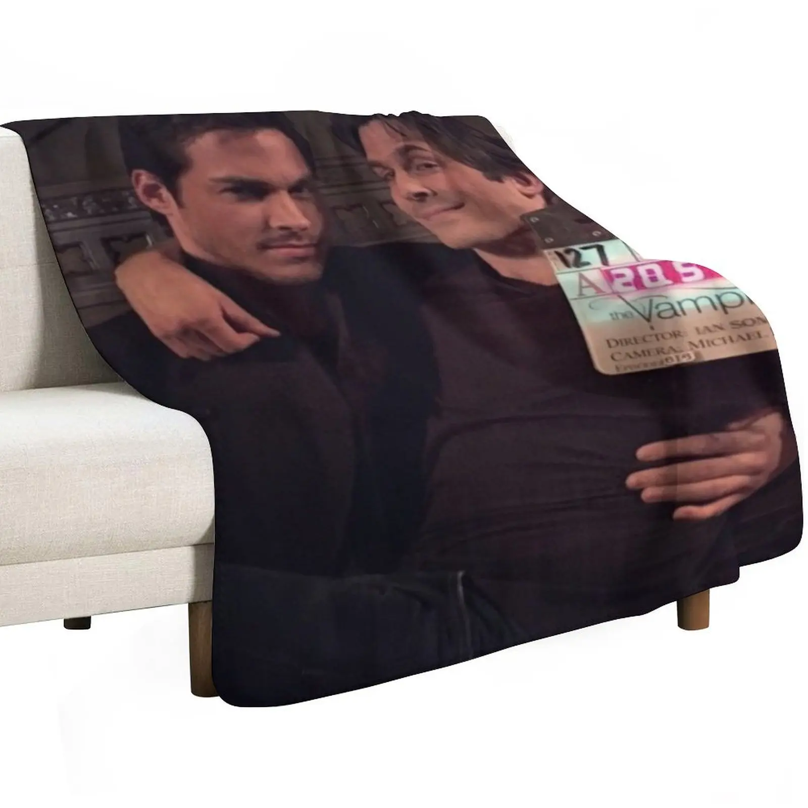 Ian and Chris Throw Blanket Warm Napping Blanket for Office Couch Bed