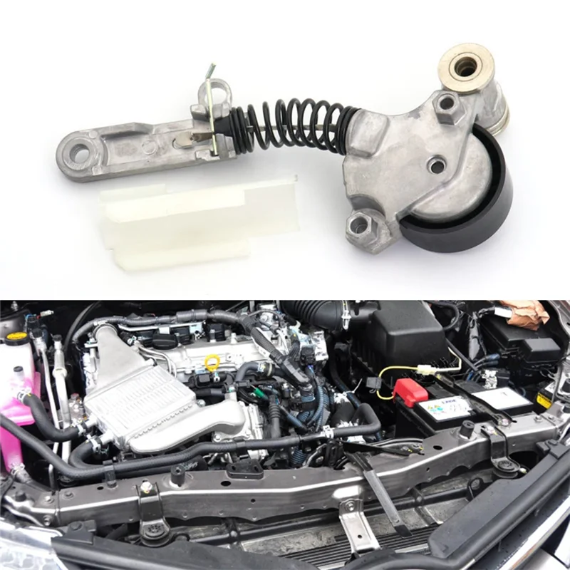 

NEW-Poly V-Belt Tensioner Assembly V-Wedge Belt Tensioner Pulley 166200T020 1662037010 For TOYOTA ALLION AURIS C-HR COROLLA Part