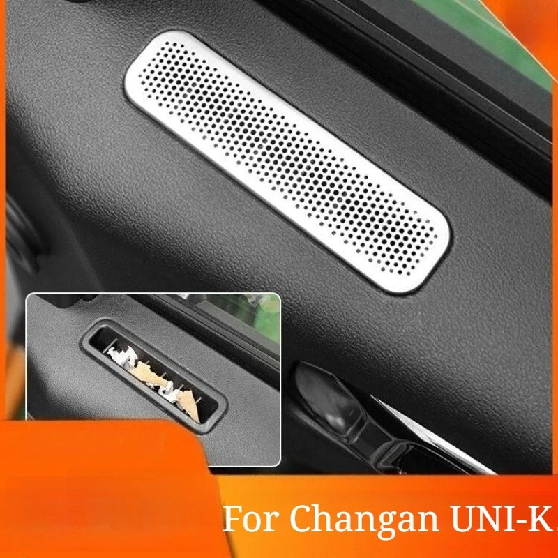 Stainless Steel Interior Trim Decoration, Door Panel & Under-Seat Air Vent Cover for Changan UNI-K
